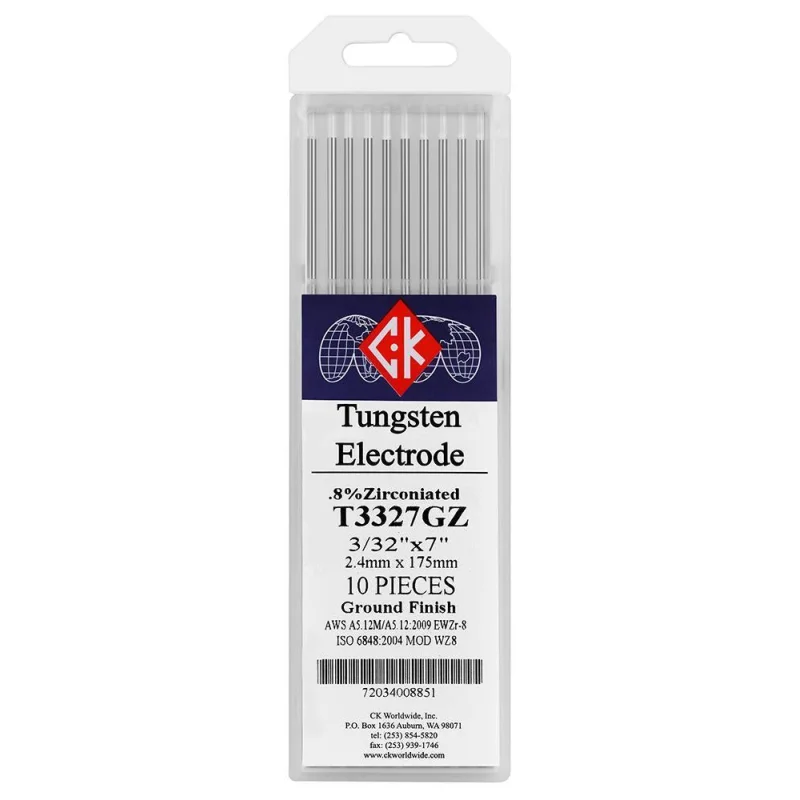 0.8% Zirconiated Tungsten (White) CK Worldwide
