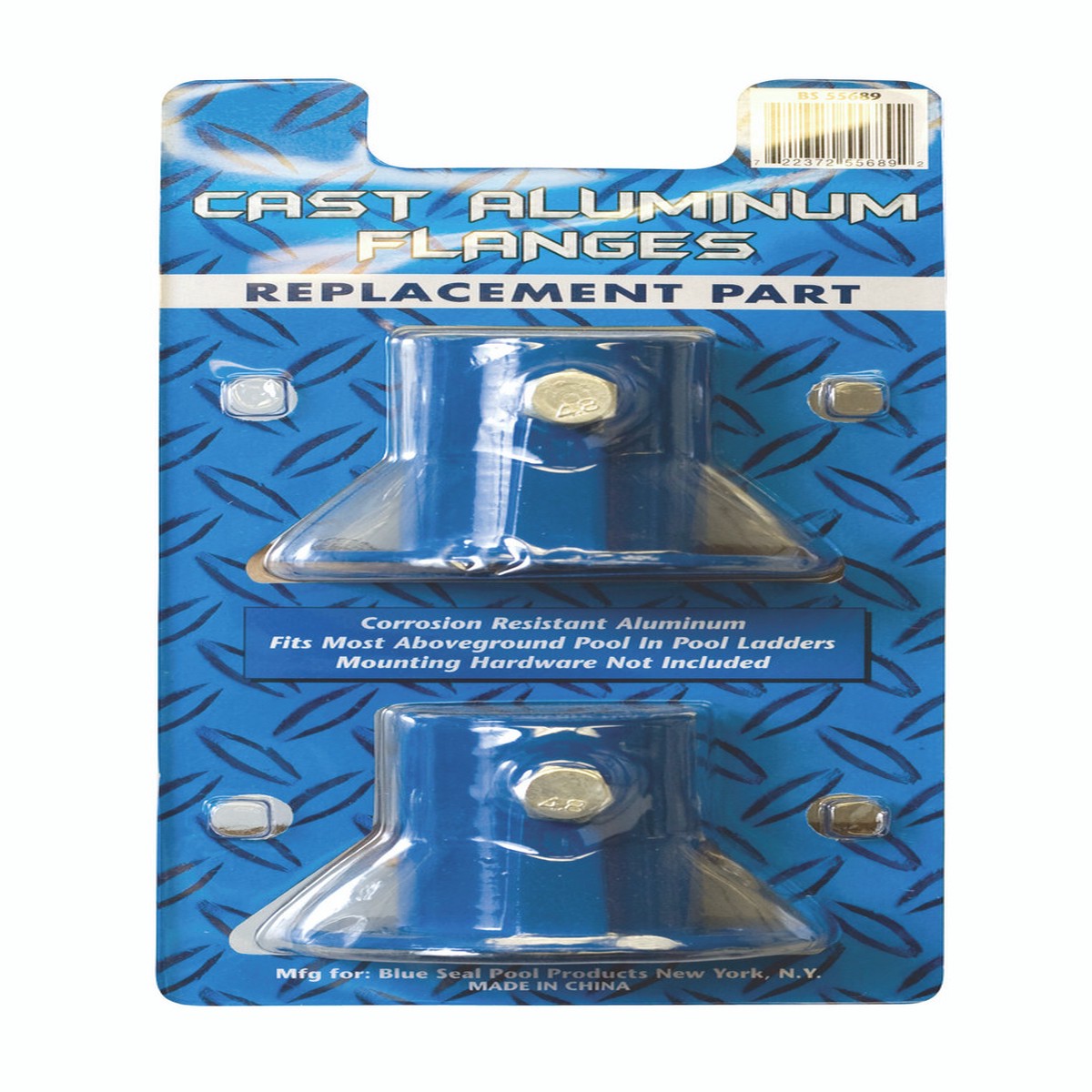 1.5" Metal Flanges Blue