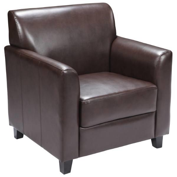 Flash Furniture Hercules Diplomat Series Brown Leather Chair