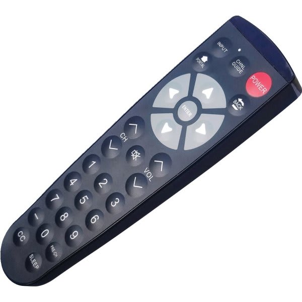 Clean Remote 1-Device Full Function Tv Remote Control