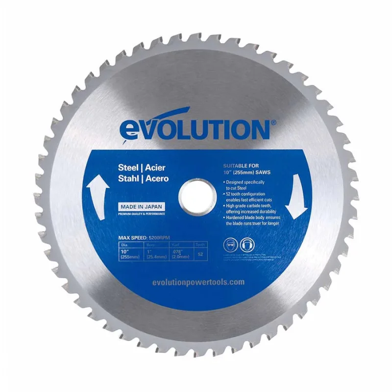 10in. Steel Cutting Saw Blade, Evolution (10BLADEST)