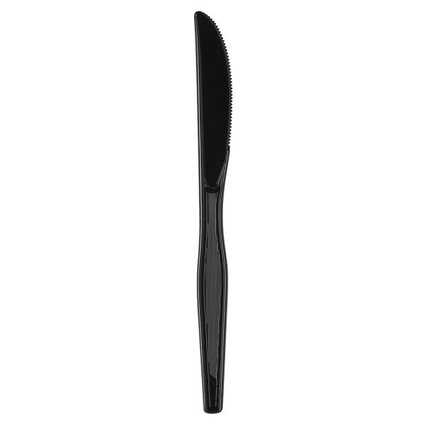 Dixie Medium Weight Polystyrene Black Knife, 1000/Case