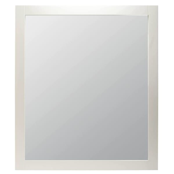 Seasons 36x42 In. White Wood Framed Vanity Mirror