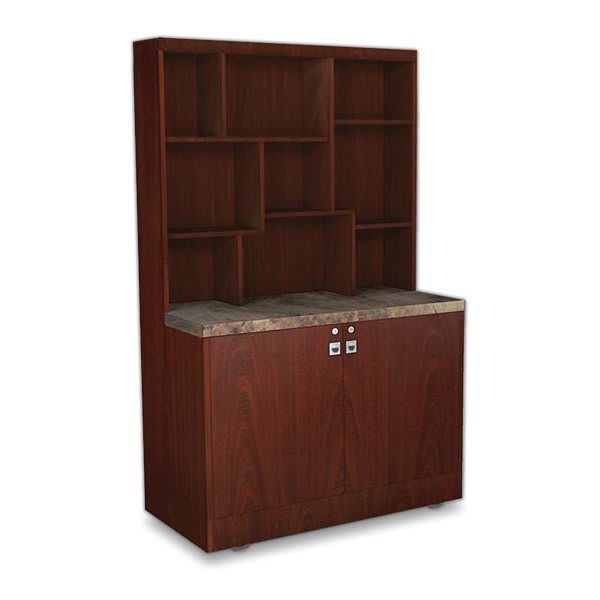 Forbes 48l X 24w X 78"h Slate Modular Back Bar With Locking Door For Storage