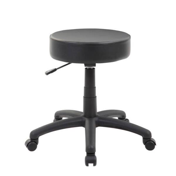Boss Office Products Dot Vinyl Stool, Black