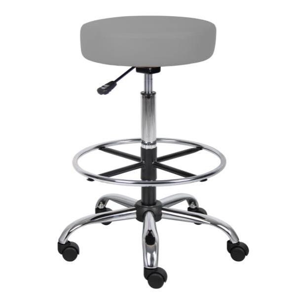 Boss Office Products Medical Drafting Stool, Gray