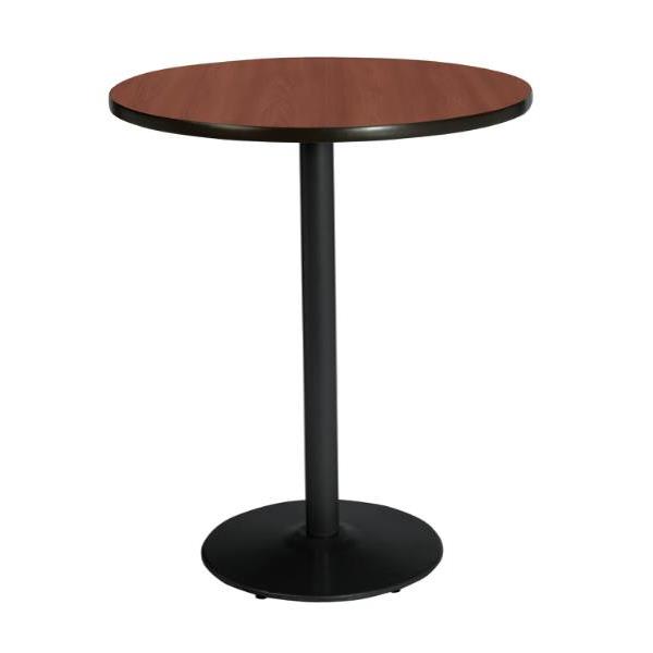 Kfi Seating 30 In Round Bistro Table W/ Mahogany Top