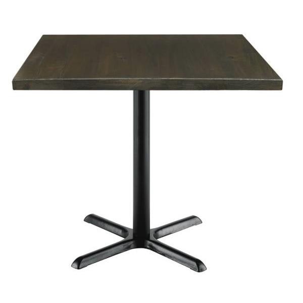 Kfi Seating Urban Loft 36 X 36 X 29 In Square Vintage Wood Break Room Table (Espresso)