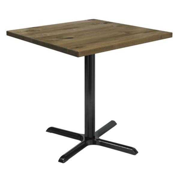 Kfi Seating Urban Loft 36 Square Vintage Wood Break Room Table, Natural