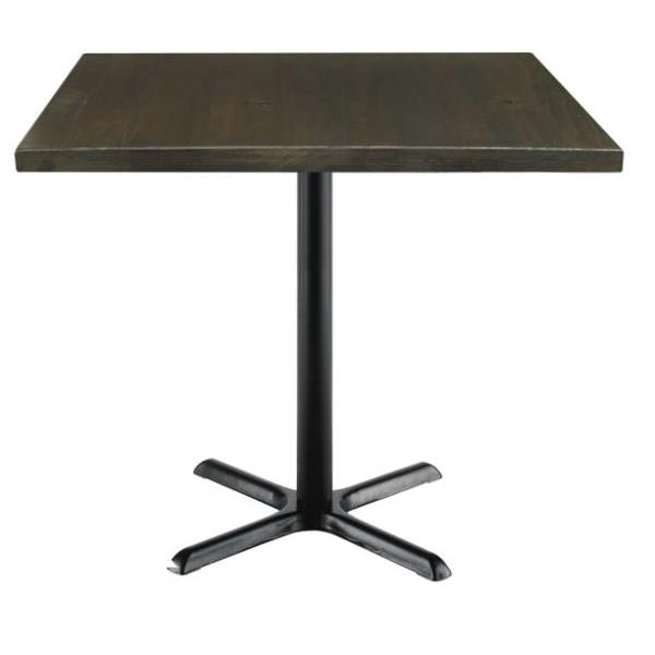 Kfi Seating Urban Loft 42 X 42 X 36 In Square Vintage Wood Break Room Table (Espresso)
