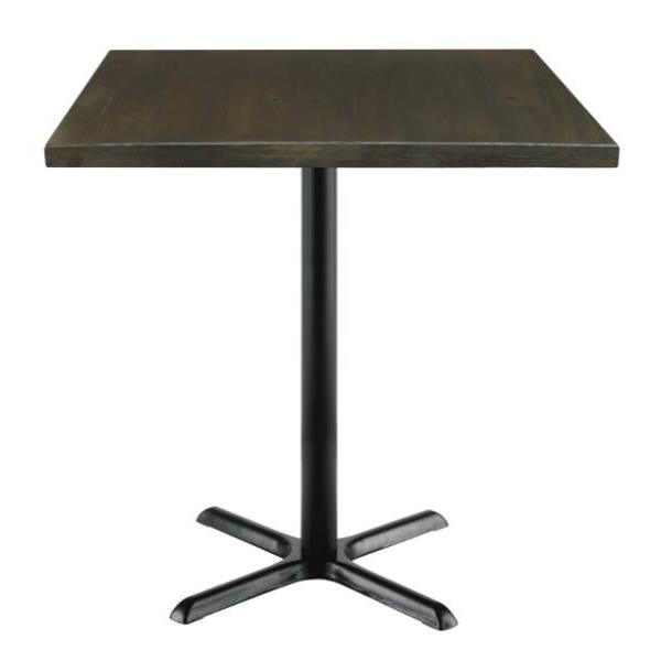 Kfi Seating Urban Loft 36 X 36 X 41 In Square Vintage Wood Break Room Table (Espresso)