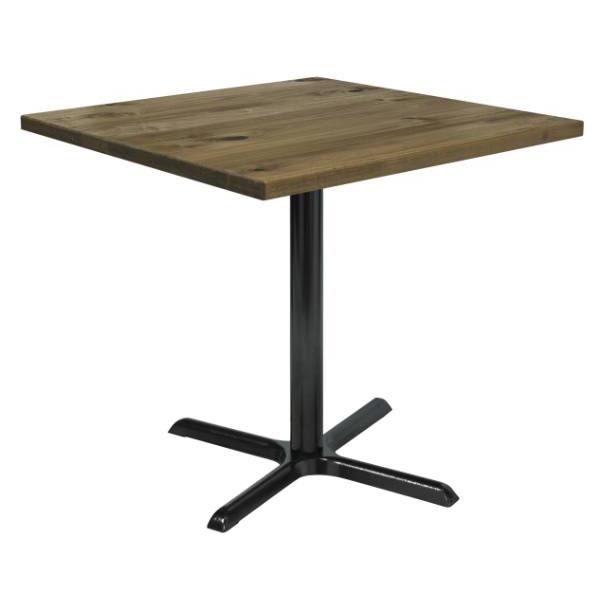 Kfi Seating Urban Loft 42 Inch Square Vintage Wood Break Room Table, Natural