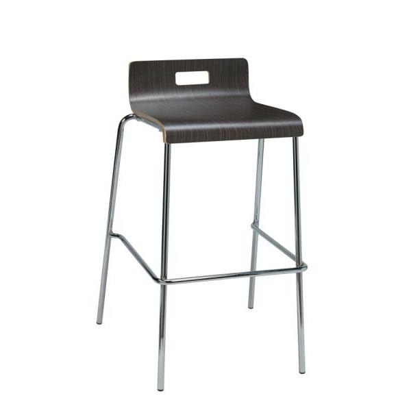 Kfi Seating Jive Low Back Barstool, Espresso