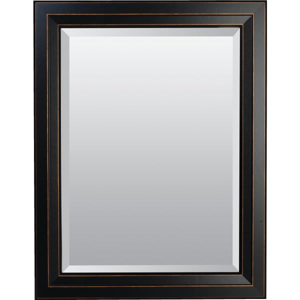 American Pride 23 X 29" Decorative Framed Beveled Mirror - 2.75" Venetian Bronze