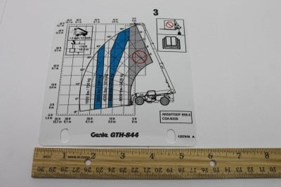 Genie Part # 1257919GT – Load Range Card