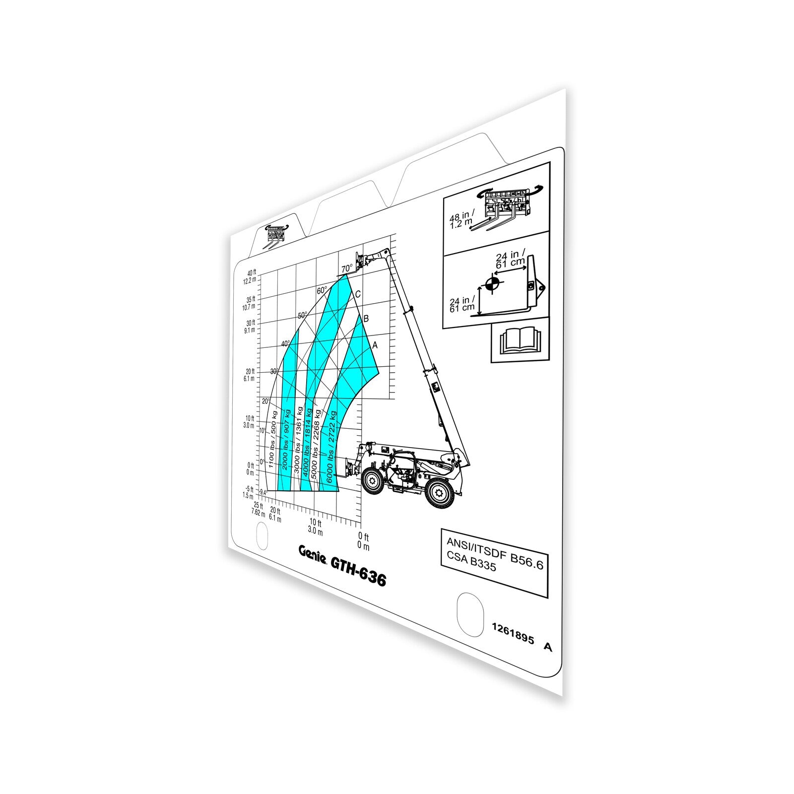 Genie Part # 1261895GT – Load Range Card