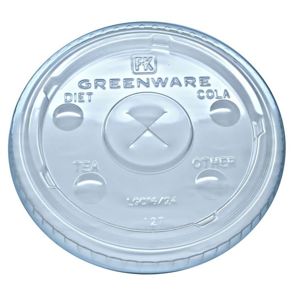 Fabri-Kal Pla Lid 16 Oz & 24 Oz Greenware Cups, Case Of 1000