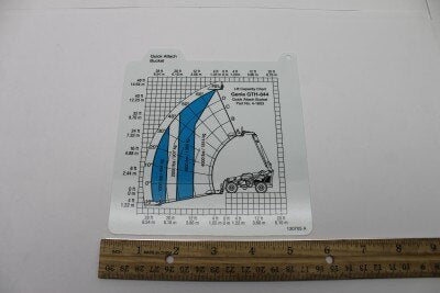 Genie Part # 130705GT – Load Range Card