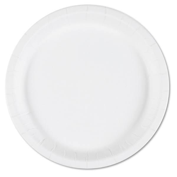 Skilcraft Paper Plates, 9 Dia, 0.75 Deep, White, Box Of 1,000