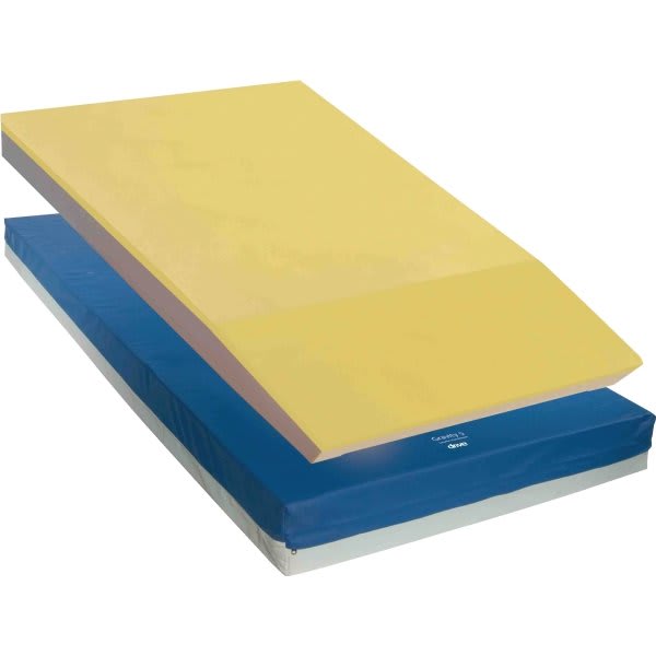 Drive™ Gravity 9 Pressure Distribution Mattress, Foam Elevated Perimeter 36wx80l