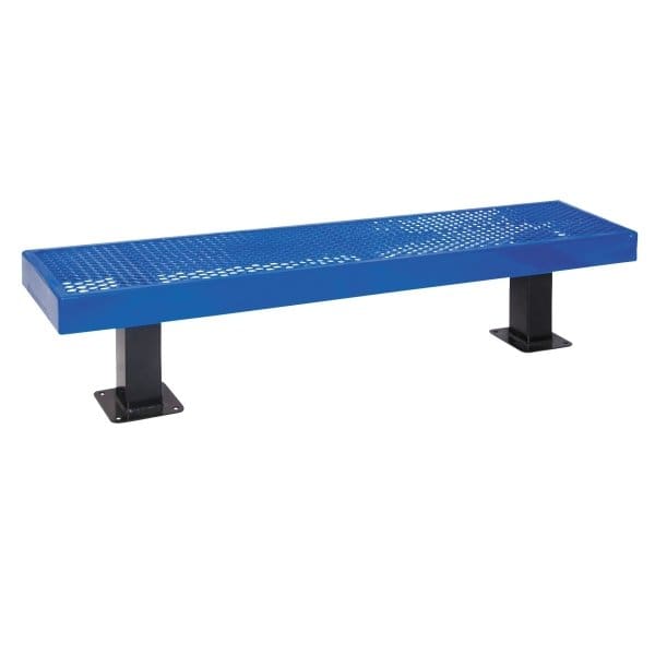 Ultrasite Diamond Blue Surface Mount Mall Bench 6'