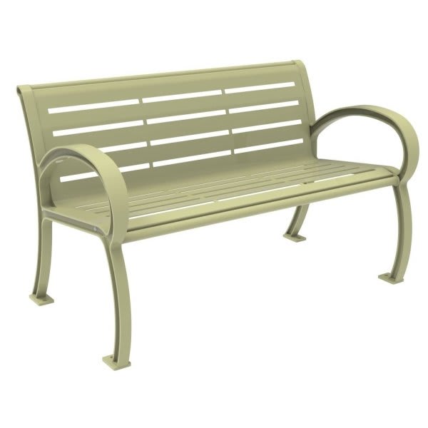 Ultrasite Premium Beige Portable Wilmington Bench 4' Slat