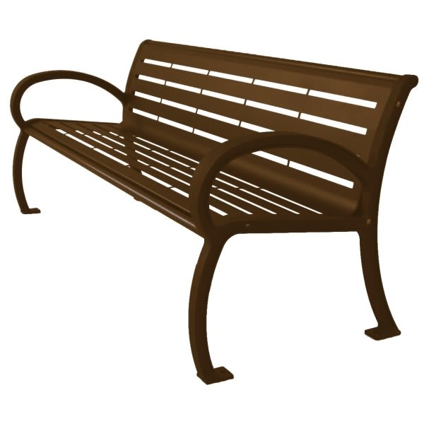 Ultrasite Premium Brown Portable Wilmington Bench 4' Slat