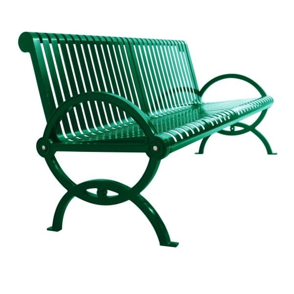 Ultrasite Green Portable Durham Bench 6' Vertical Slat