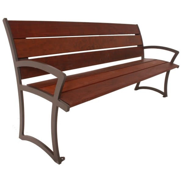 Ultrasite Premium Ipe Wood Portable Madison Bench 6' With Back