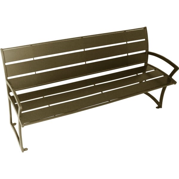 Ultrasite Premium Slats Portable Madison Bench 6' With Back