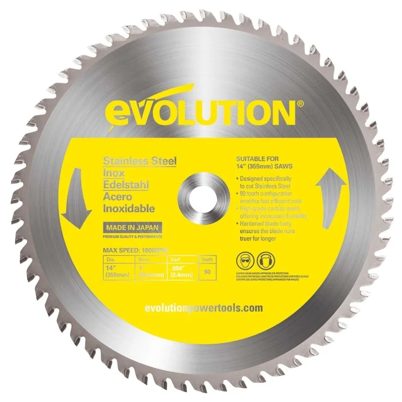 14in. Stainless Steel Cutting Saw Blade