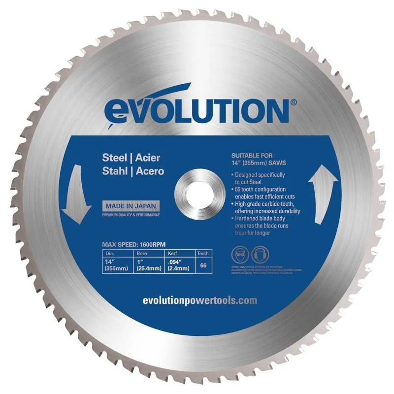 14in. Steel Cutting Saw Blade, Evolution (14BLADEST)
