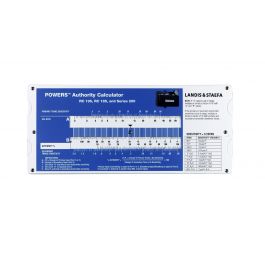 Siemens Building Technology 153-054 Receiver Controller Calibration Slide Rule