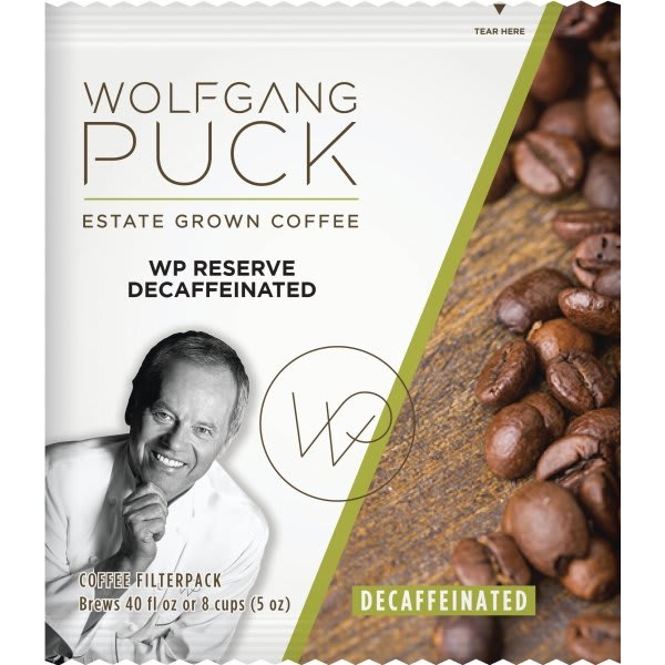 Wolfgang Puck Signature Coffee 8-Cup Filter Pouches Decaffeinated Case Of 100