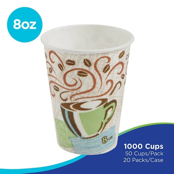 Dixie 8 Oz. Perfectouch Cup, 1000/Case