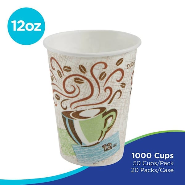 Dixie Perfectouch Insulated Paper Cup, 12 Oz. (1000/Case)