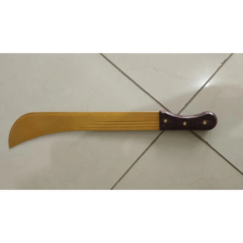 18″ Golden Blade Machete Purple Wooden Handle Curved