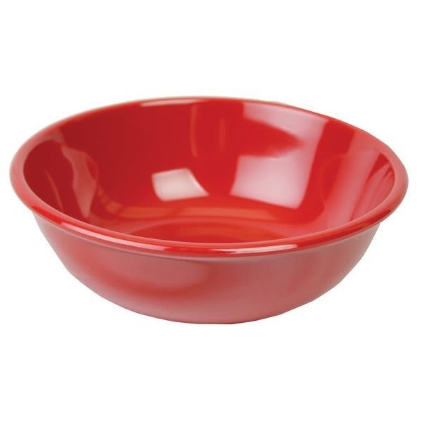 Thunder Group 32 Oz 7-1/2" Salad Bowl Pure Red Package Of 12