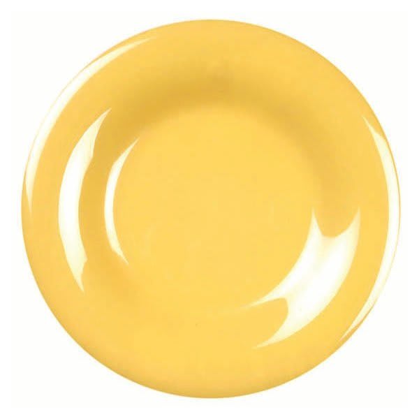 Thunder Group 9-1/4" Wide Rim Plate Yellow Package Of 12