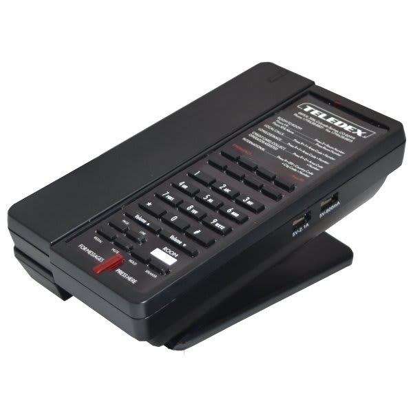 Teledex Analog Cordless, 1 Line Speakerphone, 8 Guest Service Keys, 2 Usb Ports