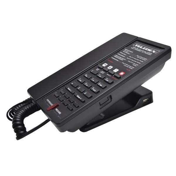 Teledex Analog, Corded, 2 Line Speakerphone, 4 Guest Service Keys, 2 Usb Ports