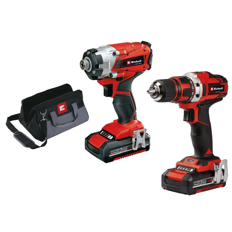 18V Cordless 1/2in. Drill/Driver & 1/4in. Impact Starter Kit