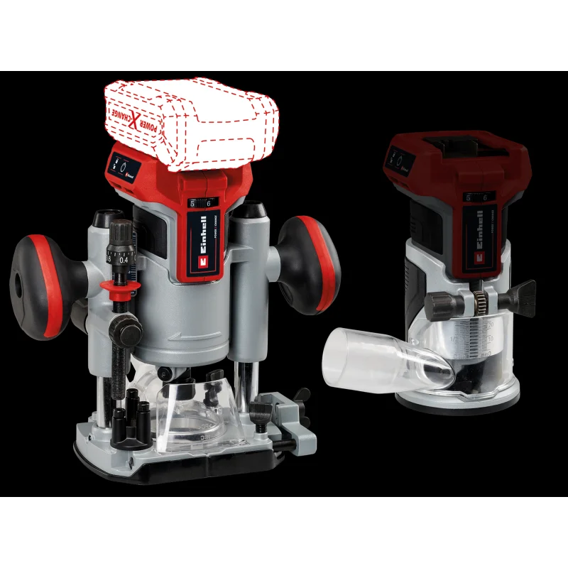 18V Cordless Router w/Fixed & Plunge Base- Brushless – Einhell -4350413 (Tool Only)