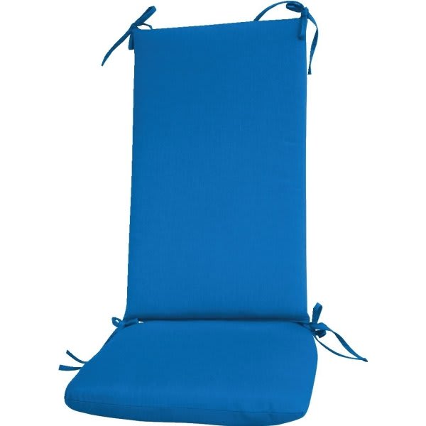 Fiberbuilt Umbrellas Custom 2-Piece Rocker Cushion In Sunbrella Pacific Blue