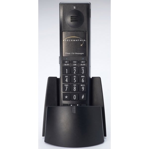 Telematrix Black 1.9ghz 2-Line Cordless Handset Kit