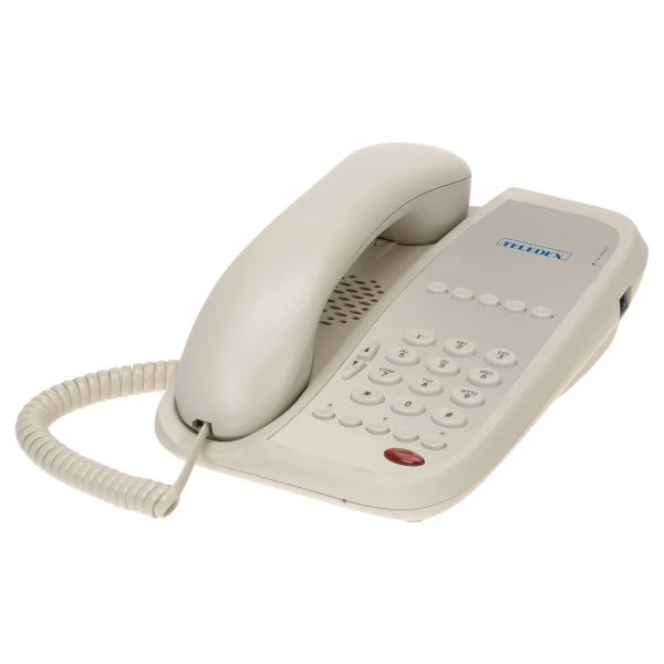 Teledex I Series A105s Ash 1-Line Speakerphone With 5-Guest Service Key