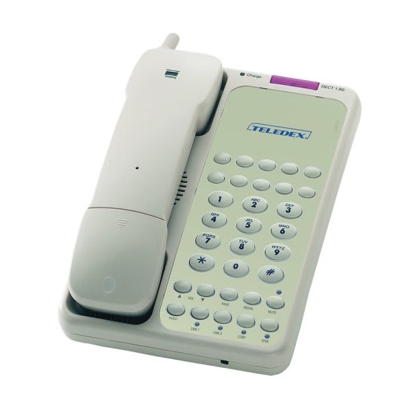 Teledex Opal Dct2910 1.9ghzz Ash 2-Line Dect Cordless Hotel Speakerphone