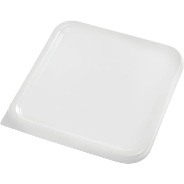 Rubbermaid Commercial 8 Quart White Square Food Pan Lid (12-Pack)