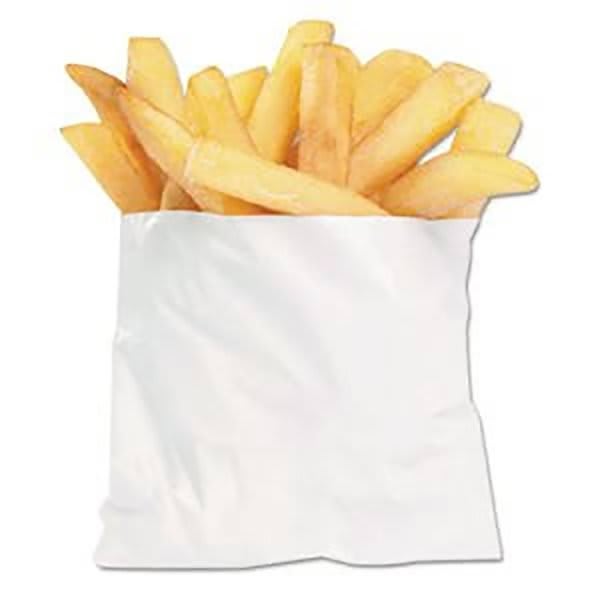 Bagcraft White Grease-Resistant Fry Bag Case Of 2,000