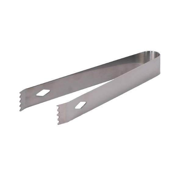 Hapco Brushed Metal Collection 1 Piece Serrated Pom Tongs, Package Of 24